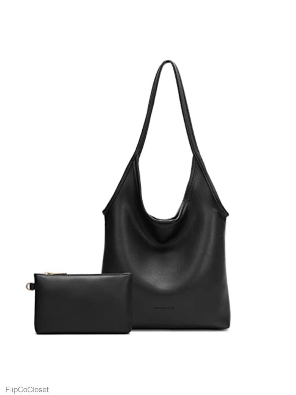 Slouchy Hobo Shoulder Bag Soft Vegan Leather Top Handle Purse